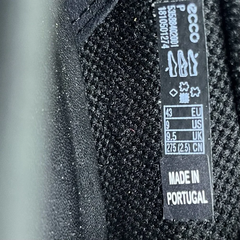 Ecco Collin 2.0 Slip On Perforated Leather Shoe Men’s Size 9 / EUR Size 43 - Picture 9 of 9